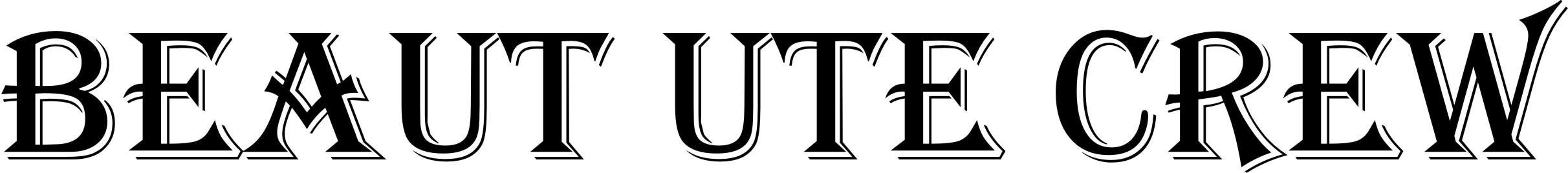 Beaut Ute Crew vinyl decal LARGE 1100 x 120 mm CONFIRM your color