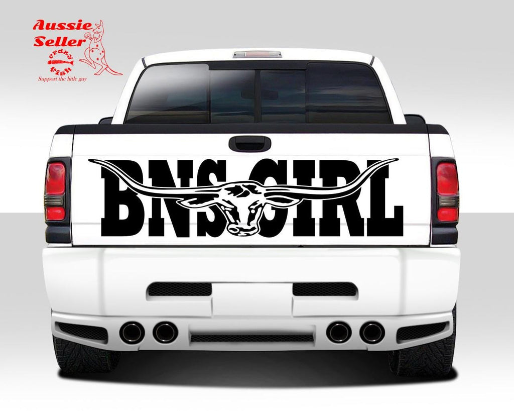 BNS GIRL  vinyl decal Large 1100 x 275 mm CONFIRM your color