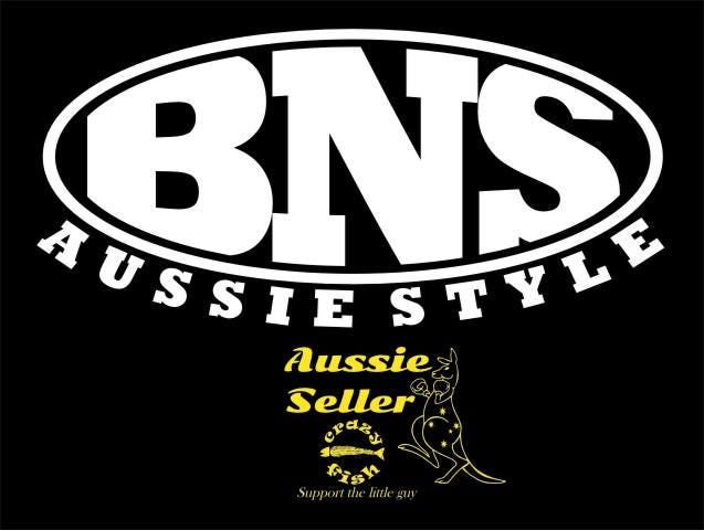 BNS AUSSIE Style vinyl decal 200 x 95 mm CONFIRM your color