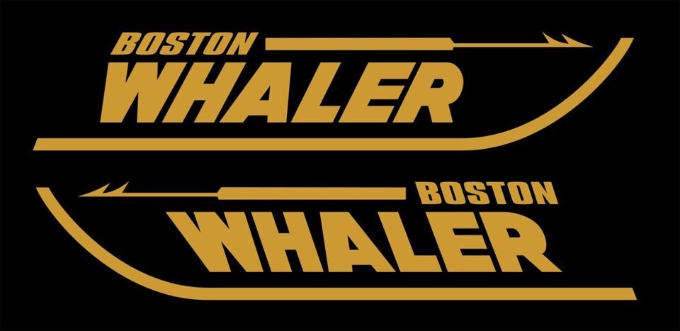 Boston Whaler Boat decals TWO (2) 700 x 140 mm each CONFIRM your color