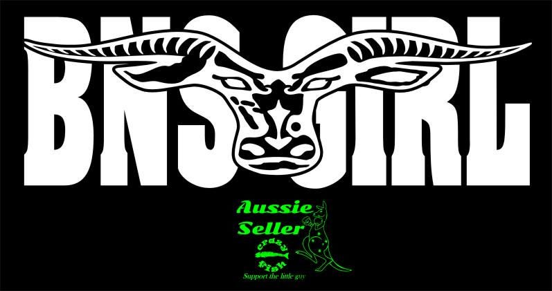 BNS GIRL longhorn vinyl decal 260 x 90 mm CONFIRM your color