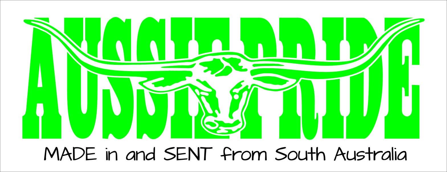 Aussie Pride longhorn vinyl decal 260 x 80 mm CONFIRM your color