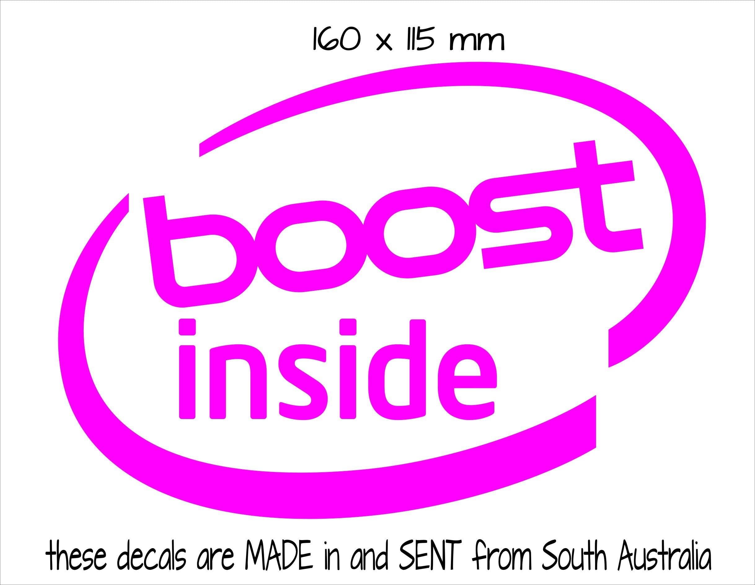 BOOST Inside funny decal 160 x 115 mm CONFIRM your color