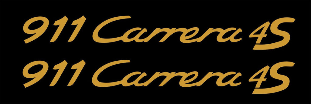 911 Carrera 4S Porsche decals TWO (2) 240 x 30 mm each CONFIRM your color