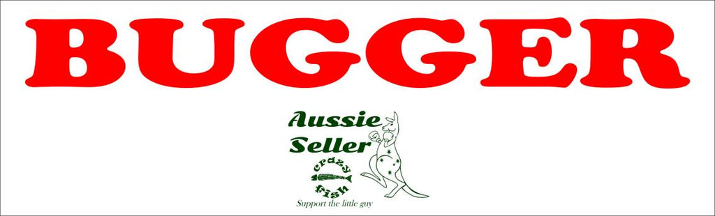 BUGGER screen decal LARGE 1000 x 110 mm CONFIRM your color