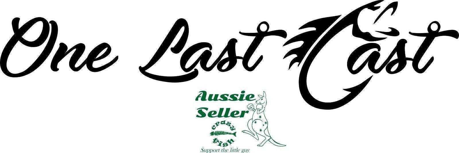 Boat Names "One Last Cast"  TWO Decals  (2) 1100 x 250 mm each CONFIRM your color