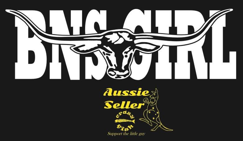 BNS GIRL  vinyl decal Large 1100 x 275 mm CONFIRM your color