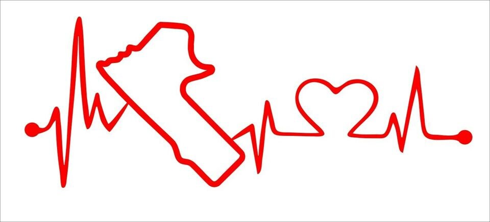BATHURST Heartbeat vinyl decal 200 x 90 mm CONFIRM your color