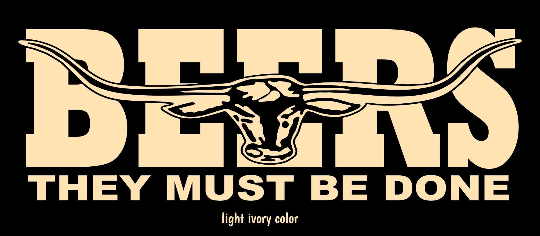 BEERS vinyl decal 260 x 90 mm CONFIRM your color