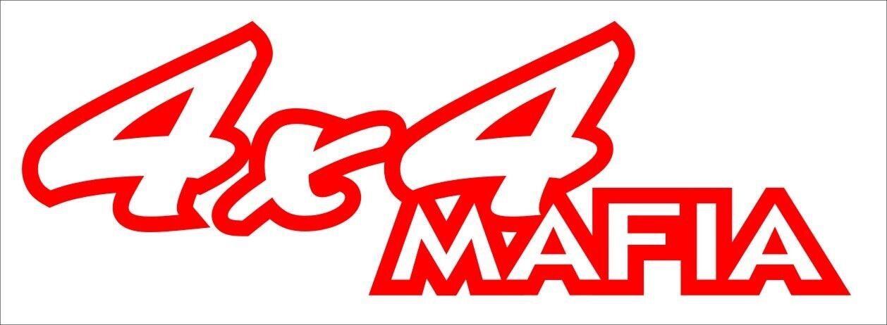 4x4 MAFIA funny vinyl decal 240 x 80 mm CONFIRM your color