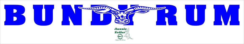 Bundy Rum banner vinyl decal LARGE 1000 x 90 mm CONFIRM your color