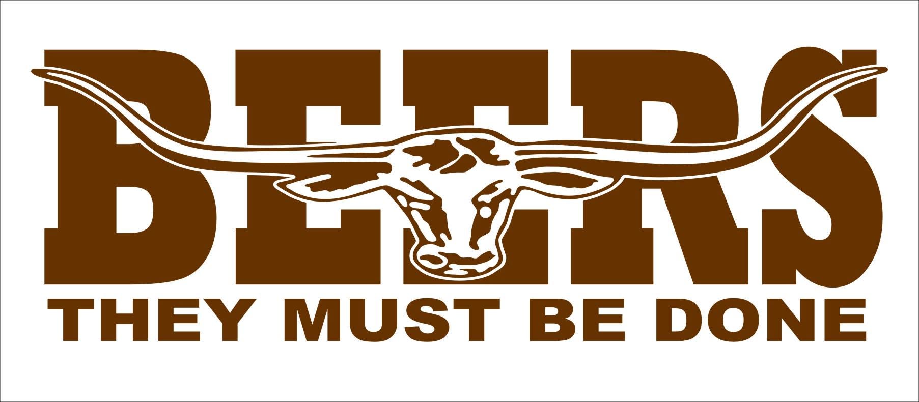 BEERS vinyl decal 260 x 90 mm CONFIRM your color