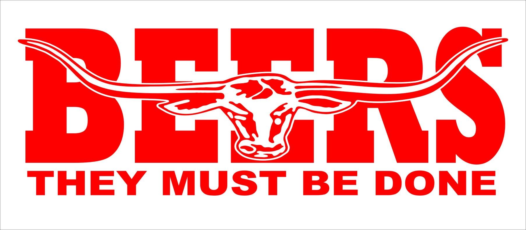 BEERS vinyl decal 260 x 90 mm CONFIRM your color