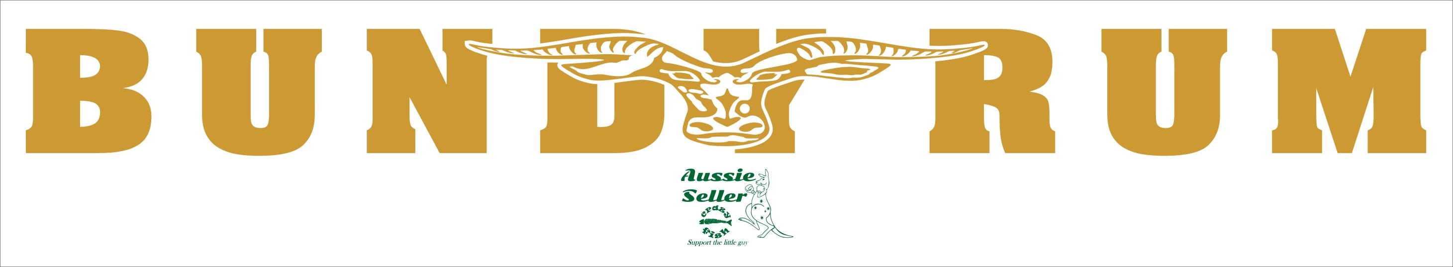 Bundy Rum banner vinyl decal LARGE 1000 x 90 mm CONFIRM your color