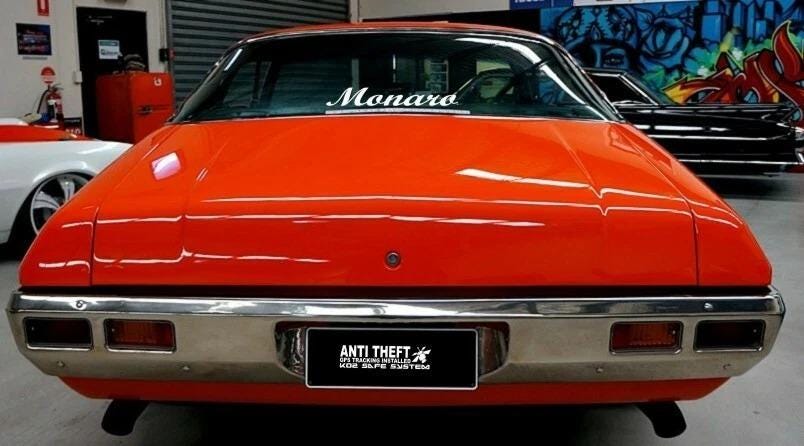 ANTI THEFT  vinyl decals (2) 250 x 60 mm each CONFIRM your color