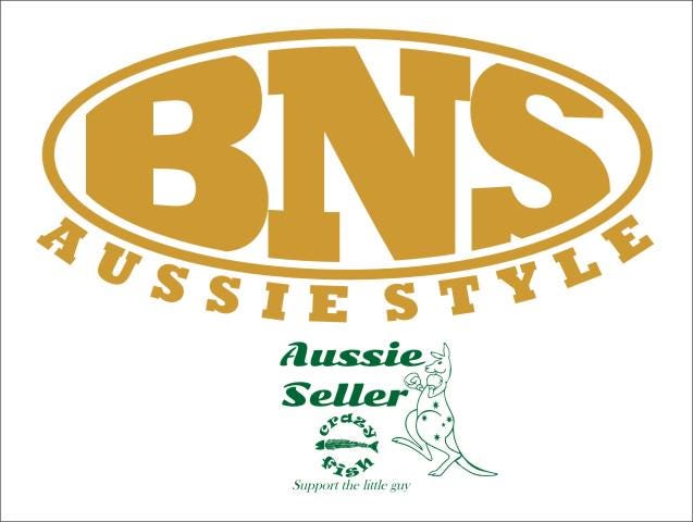 BNS AUSSIE Style vinyl decal 200 x 95 mm CONFIRM your color