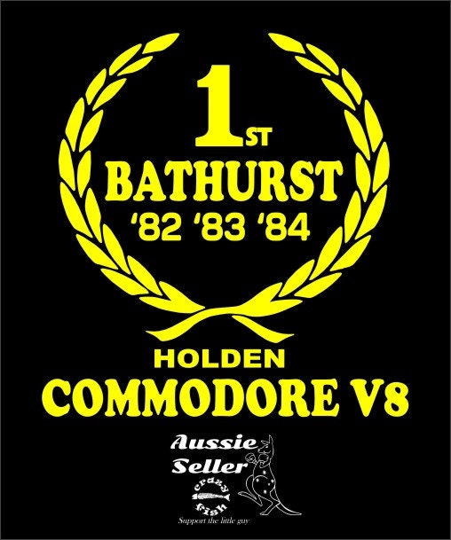 Bathurst  Commodore 1st retro wreath LARGE decal 500 x 480 mm CONFIRM your color