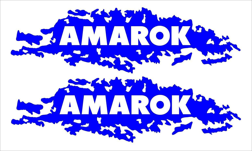 AMAROK mud splash vinyl decals TWO (2)  500 x 150 mm each CONFIRM your color