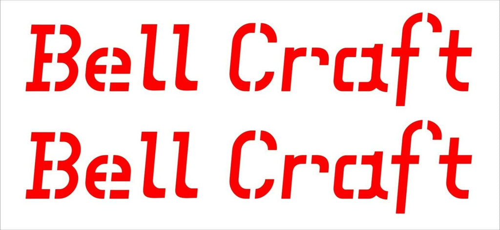 Bell Craft retro Boat decals TWO (2) 500 x 105 mm each CONFIRM your color