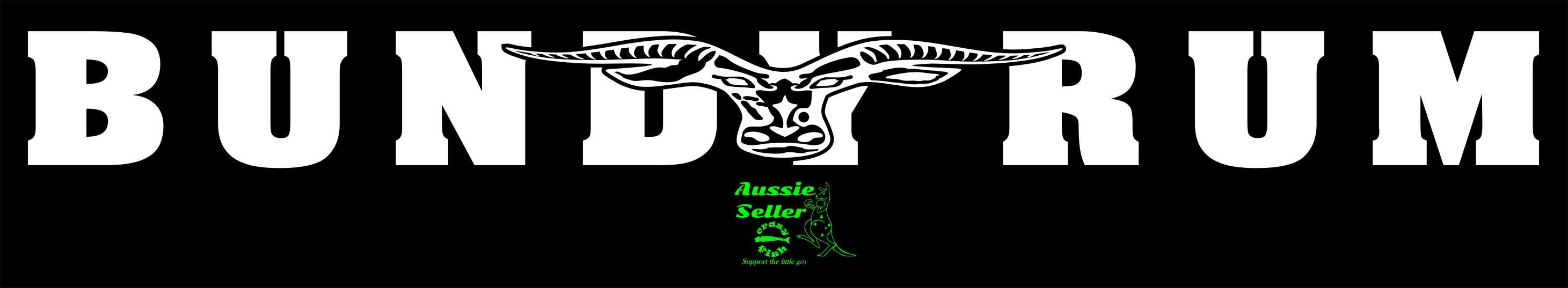 Bundy Rum banner vinyl decal LARGE 1000 x 90 mm CONFIRM your color