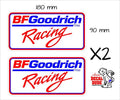 BF Goodrich  Racing retro Stickers TWO (2) 180 x 90 mm each