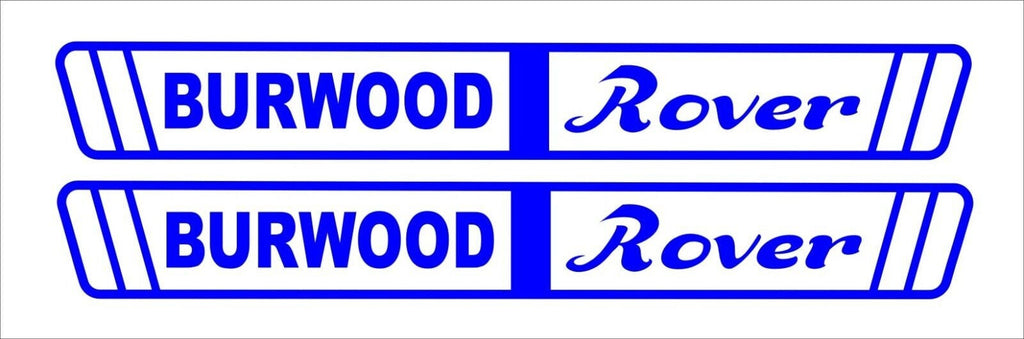 BURWOOD Rover retro Boat decals TWO (2) 1000 x 130 mm each CONFIRM your color
