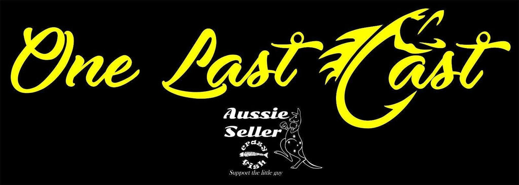 Boat Names "One Last Cast"  TWO Decals  (2) 1100 x 250 mm each CONFIRM your color
