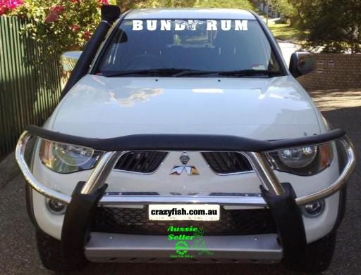 Bundy Rum banner vinyl decal LARGE 1000 x 90 mm CONFIRM your color