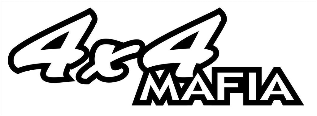 4x4 MAFIA funny vinyl decal 240 x 80 mm CONFIRM your color