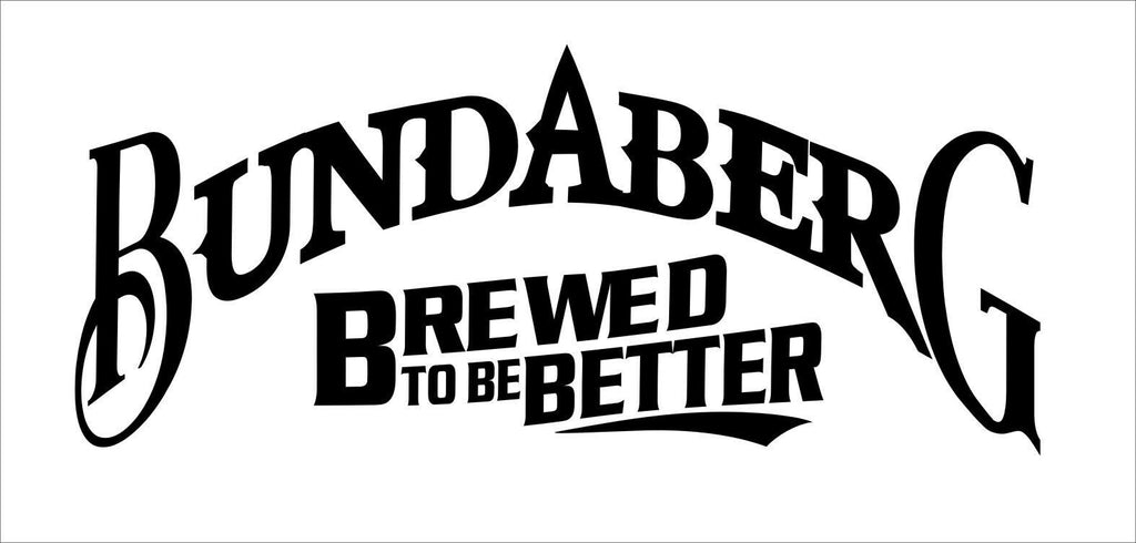 Bundaberg Brewed vinyl decal 260 x 110 mm each CONFIRM your color