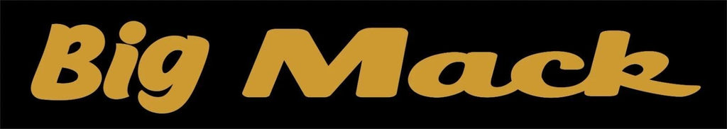 Big Mack banner vinyl decal LARGE 1100 x 150 mm CONFIRM your color