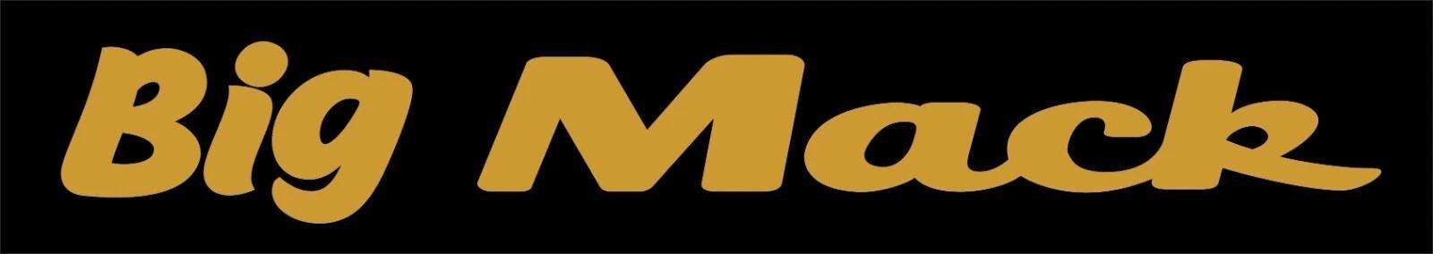 Big Mack banner vinyl decal LARGE 1100 x 150 mm CONFIRM your color