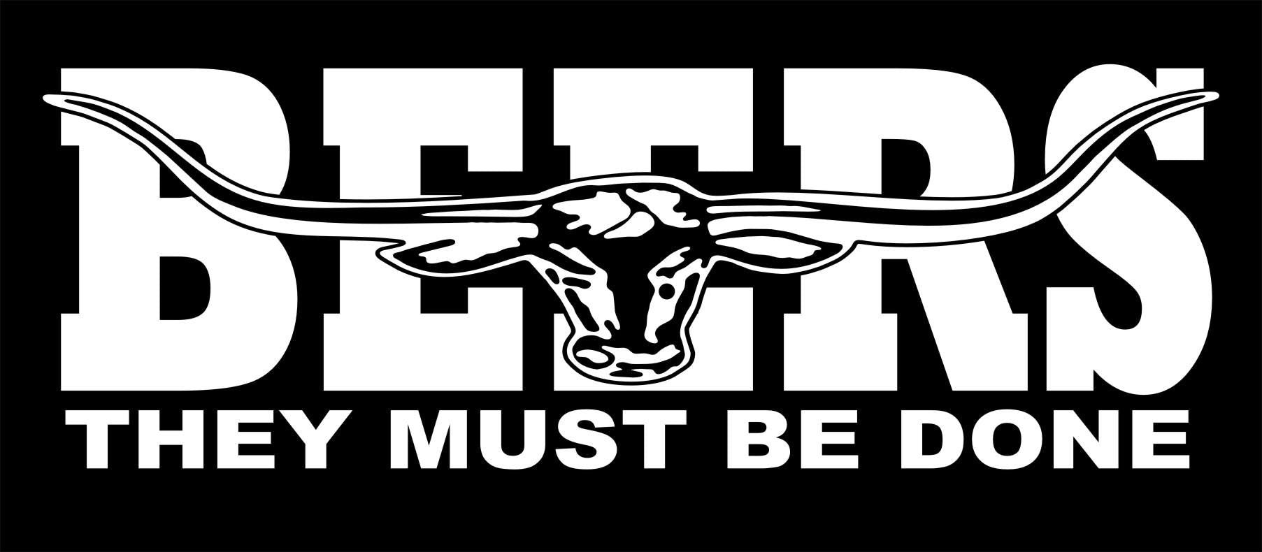 BEERS vinyl decal 260 x 90 mm CONFIRM your color