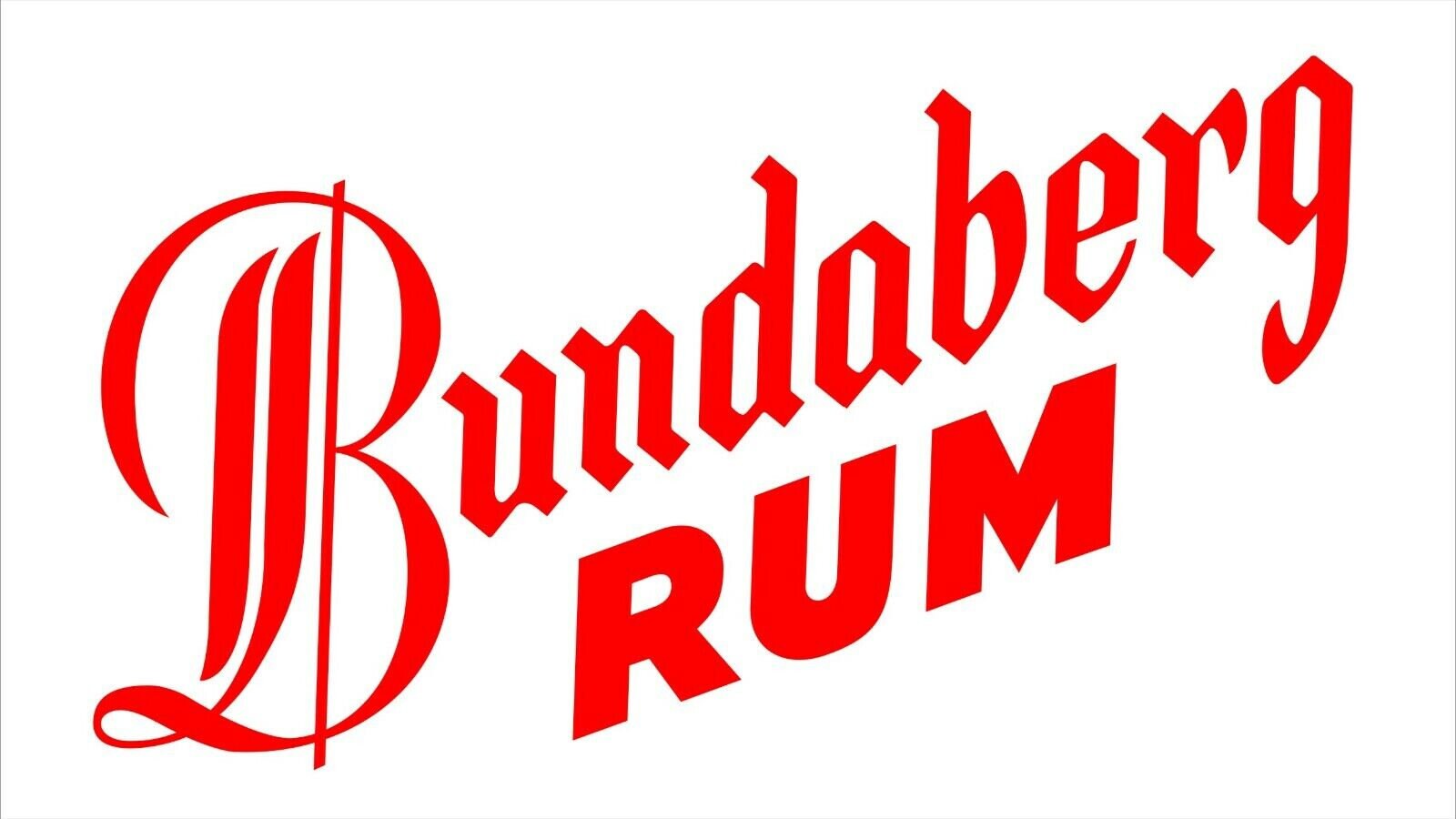 Bundy Rum  vinyl decal LARGE 750 x 450 mm CONFIRM your color