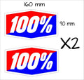 100%  Stickers TWO (2)  160 x 90 mm each - Crazyfish