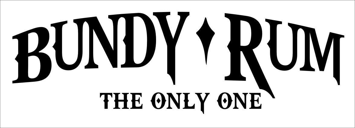 Bundy Rum  vinyl decal LARGE 900 x 275 mm CONFIRM your color
