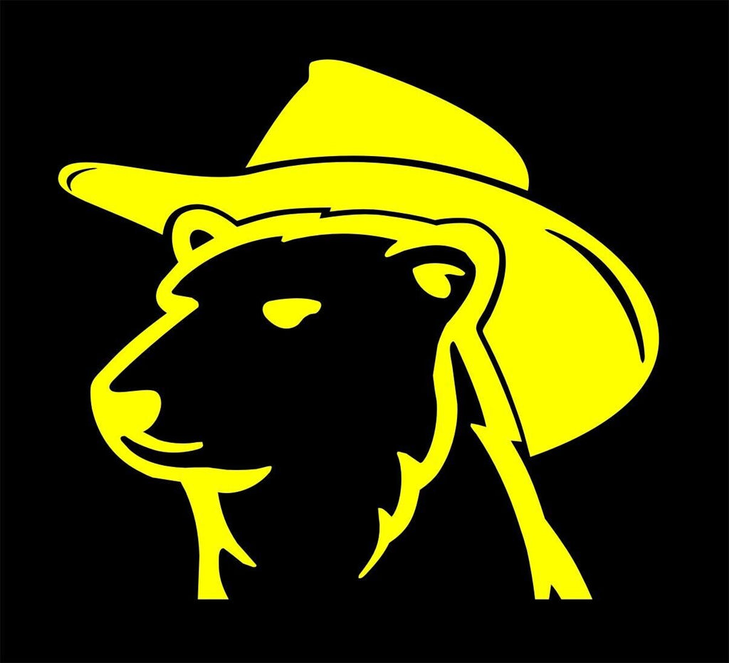 Bundy Bear Cowboy vinyl decal 180 x 160 mm CONFIRM your color