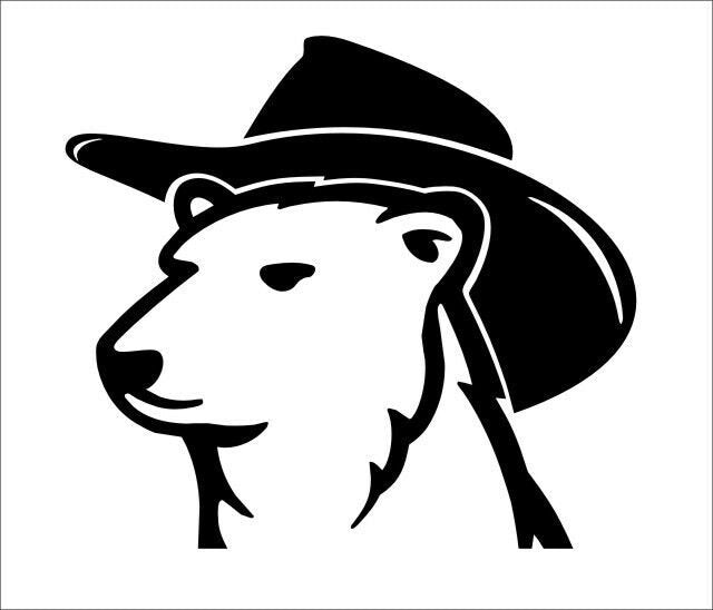 Bundy Bear Cowboy vinyl decal 180 x 160 mm CONFIRM your color