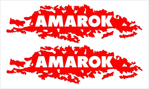 AMAROK mud splash vinyl decals TWO (2)  500 x 150 mm each CONFIRM your color