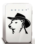 Bundy Bear Cowboy vinyl decal LARGE 555 x 500 mm CONFIRM your color