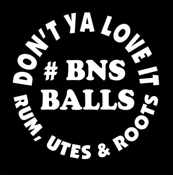 BNS BALLS vinyl decal 170 mm CONFIRM your color