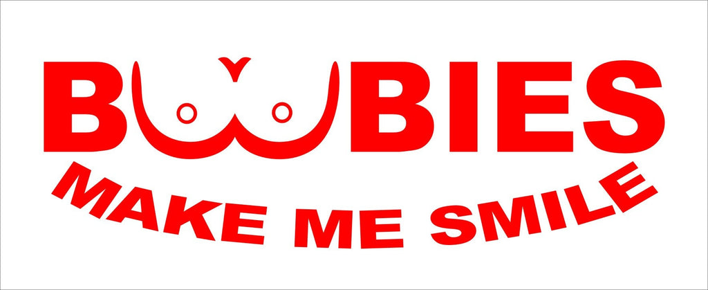 BOOBIES  funny vinyl decal 230 x 70 mm CONFIRM your color