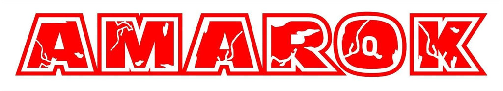 Amarok Tailgate  vinyl decal LARGE  1000 x 140  mm CONFIRM your color