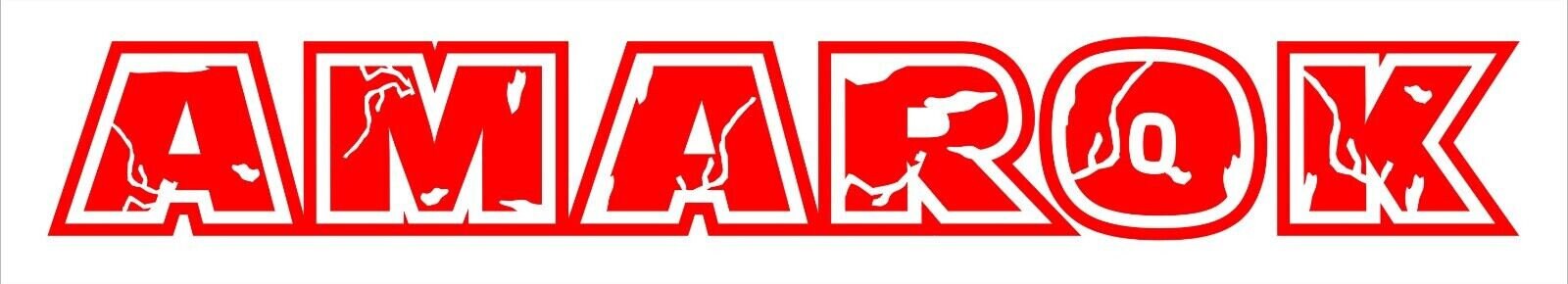 Amarok Tailgate  vinyl decal LARGE  1000 x 140  mm CONFIRM your color