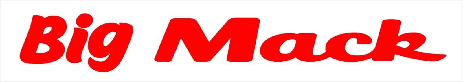 Big Mack banner vinyl decal LARGE 1100 x 150 mm CONFIRM your color