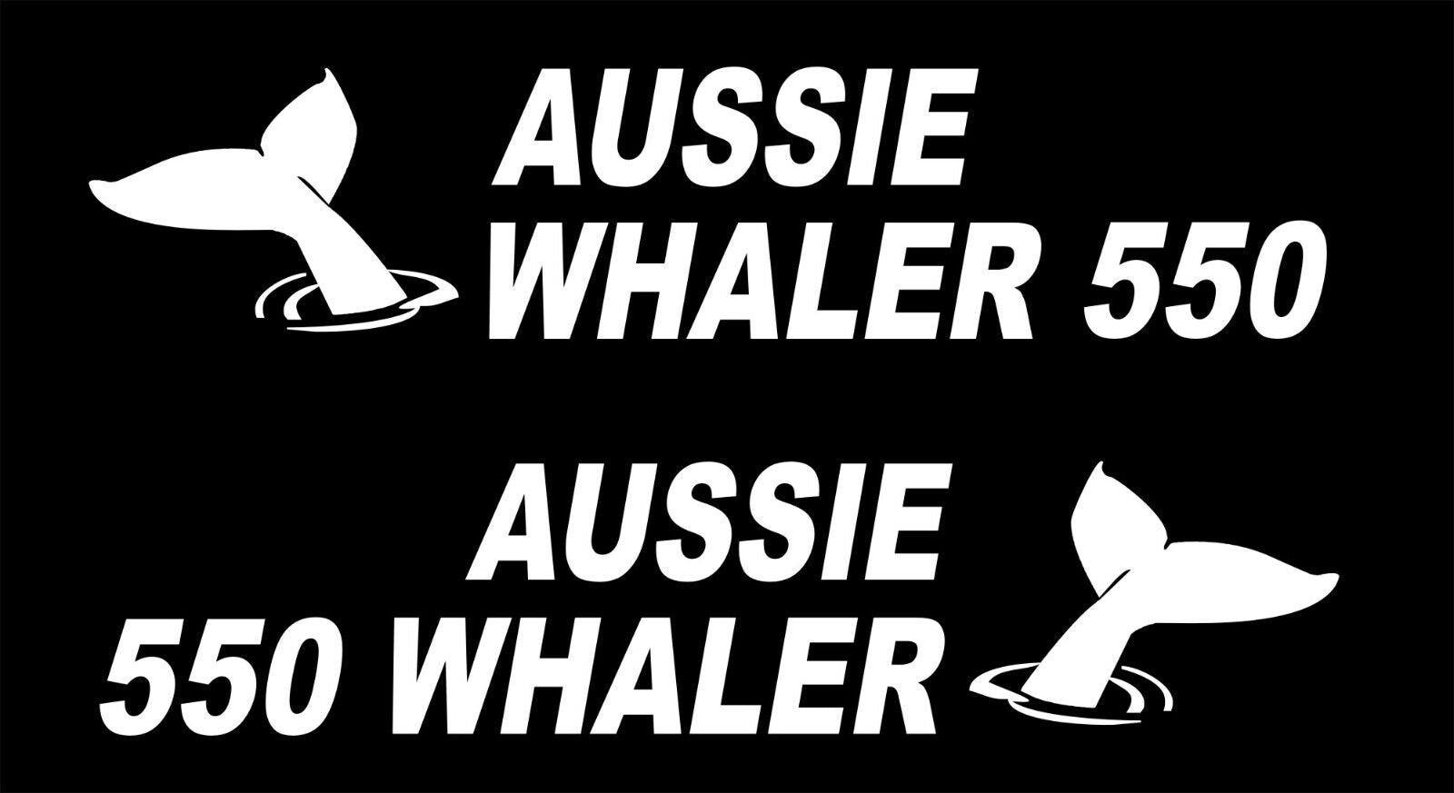 Aussie Whaler retro Boat decals TWO (2) 600 x 130 mm each CONFIRM your color and model