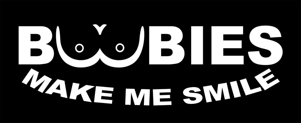 BOOBIES  funny vinyl decal 230 x 70 mm CONFIRM your color
