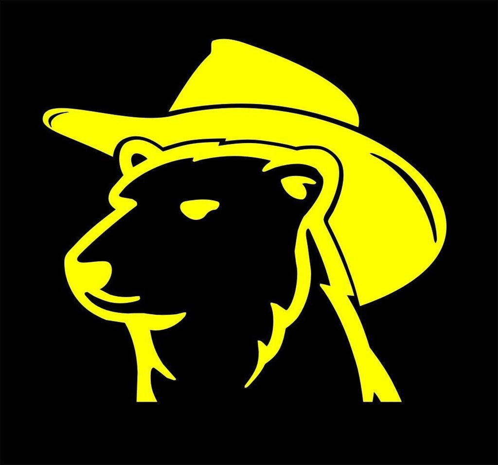 Bundy Bear Cowboy vinyl decal LARGE 555 x 500 mm CONFIRM your color