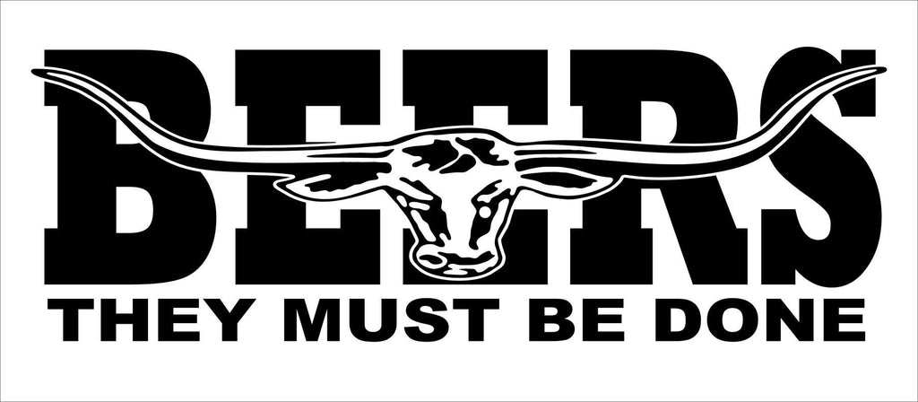 BEERS vinyl decal 260 x 90 mm CONFIRM your color