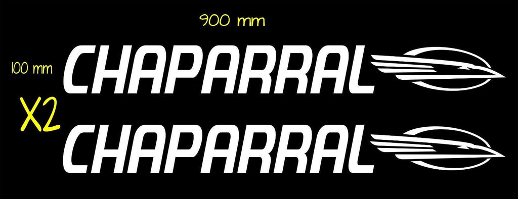 CHAPARRAL Boat decals TWO (2)  900 x 100 mm each CONFIRM your color